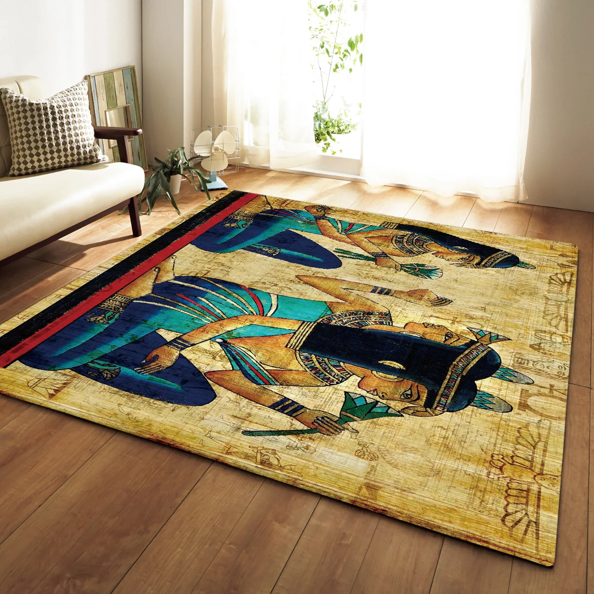 

LOUTASI Anchor Printed Home Room Rugs Anti-slip Large Carpets For Living Room Bedroom Area Rug Home Decor Sofa Chair Floor Mats