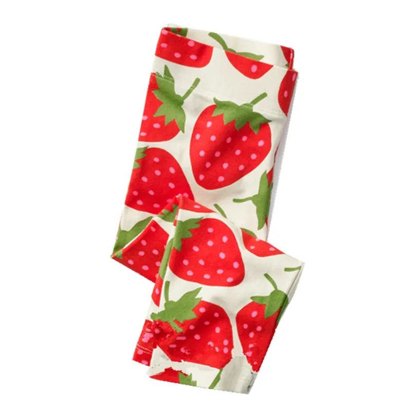 

Jumping meters 2-7T baby girls leggings pants with Strawberry printed hot kids cotton children clothes trousers pencil pants