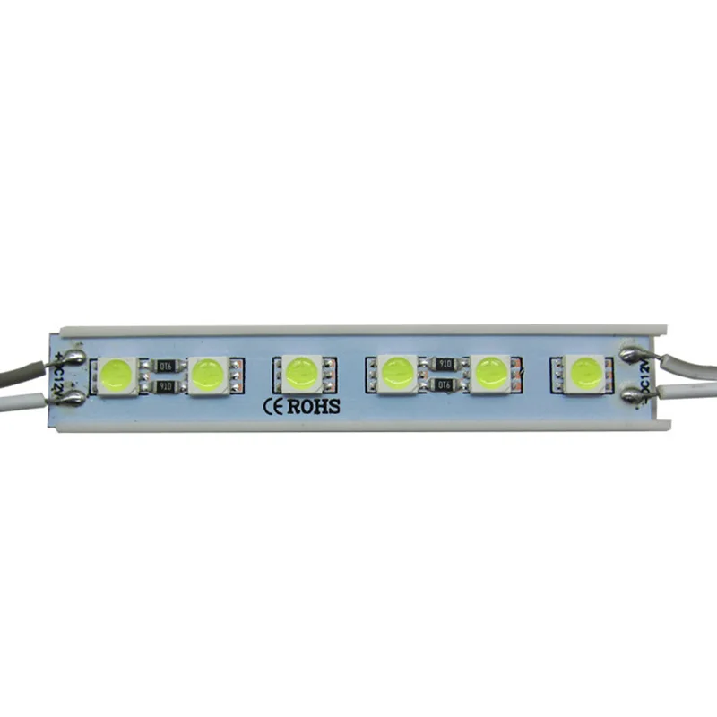 20 шт./лот SMD 5050 светодиодные модульные лампы 6 светодиодов 12 В постоянного тока IP65