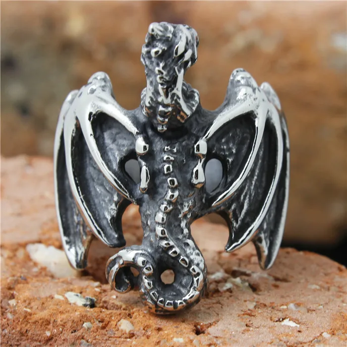 1pc Mens Boys 316L Stainless Steel Awesome Huge Bat Cool Design Ring Wholesale Price | Украшения и аксессуары