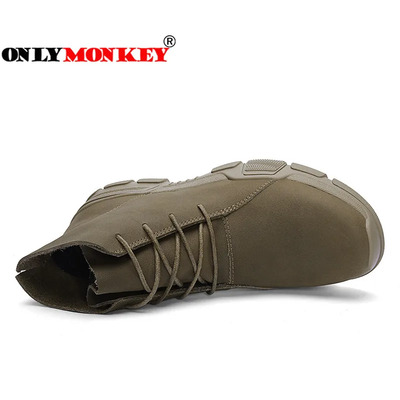 ONLYMONKEY/мужские треккинговые ботинки с высокой резиновой подошвой нескользящая