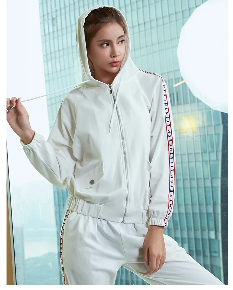 Спортивная куртка женская Veste sport femme, куртки для йоги, Спортивная Куртка jaqueta feminina, толстовка с капюшоном, толстовка, женская кофта для бега, спортивный костюм