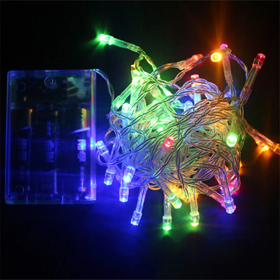 Праздничная светодиодная гирлянда 10 м 80LED icicle String Light 3 * AA на батарейках