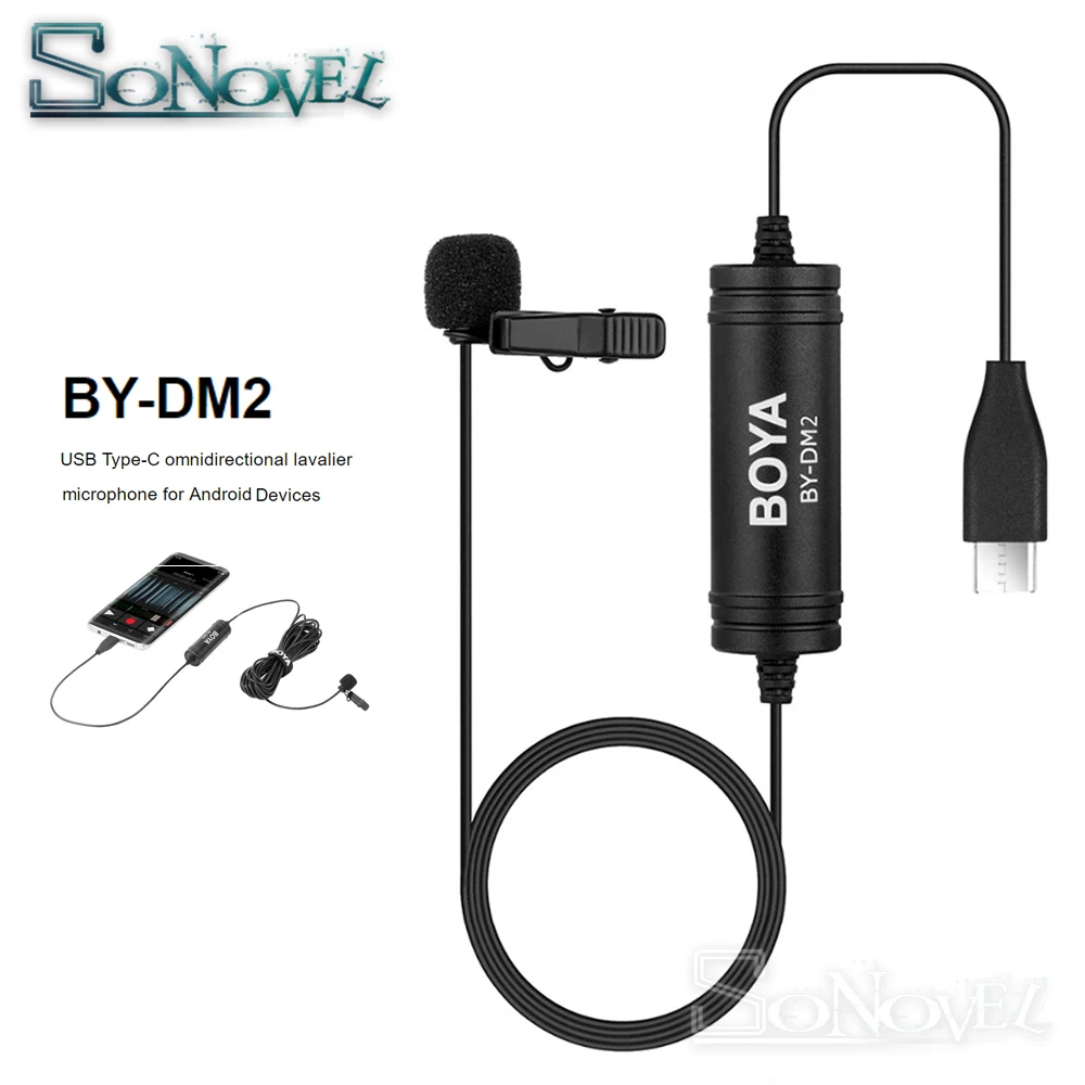 BOYA BY-DM1 BY-DM2 цифровой петличный микрофон с отворотом клип-на видео Запись микрофон с освещением порт тип-c для iPhone X 8 7 Plus