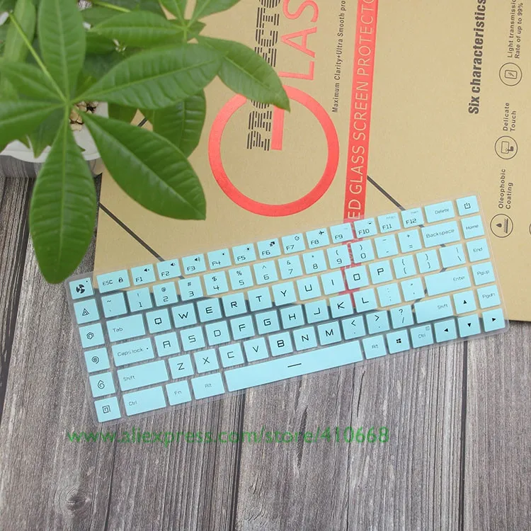 Skyblue Мягкая силиконовая клавиатура для ноутбука защитный чехол накладка пленка защита кожи для Xiaomi mi Ga mi ng ноутбук 15 15,6 дюймов GTX 1060 - Цвет: Skyblue