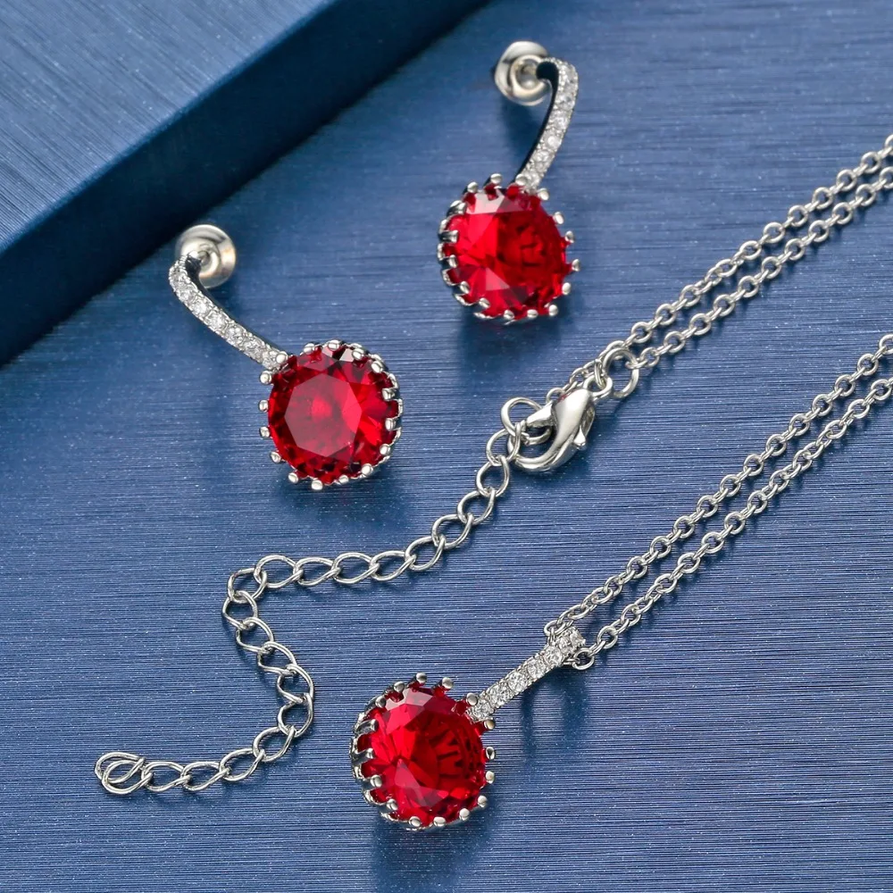 Женские Ювелирные изделия роскошная круглая красочная кубическая циркониевая