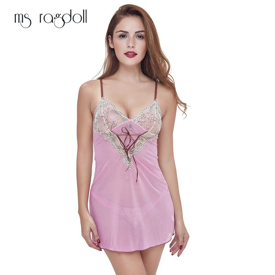 Сексуальное женское белье эротическое ночное женская ночная рубашка с v-образным