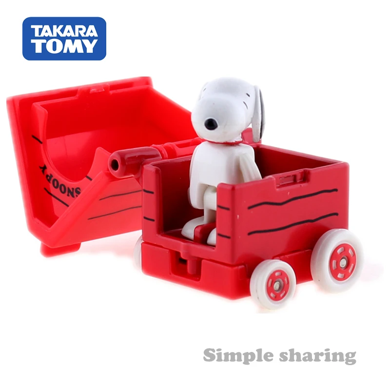 TOMICA мечта R01 ездить на SNOOPY + дома автомобиль японии TAKARA TOMY литья под давлением