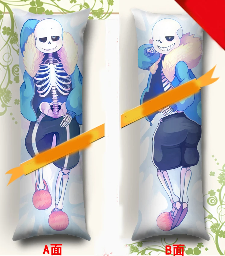 MMF популярные игры Undertale персонажи sans x frisk & papyrus наволочка со скелетом Dakimakura|body
