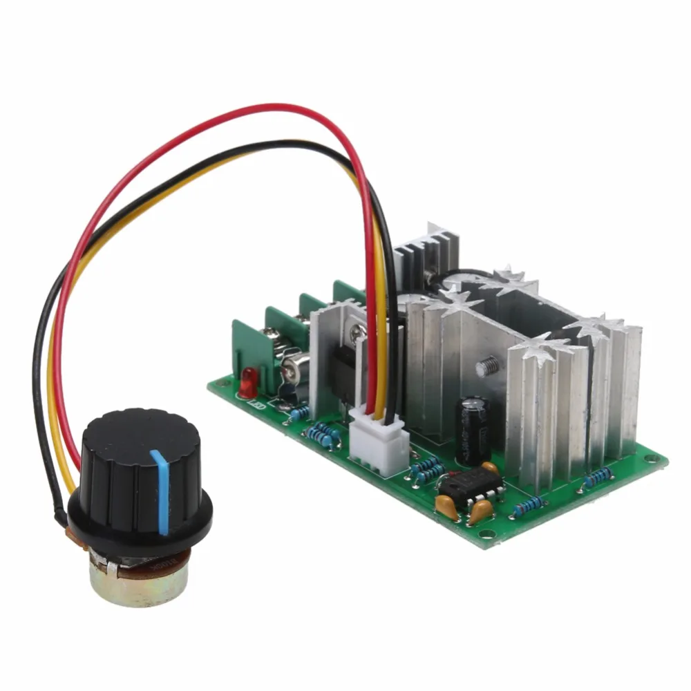 1 шт. 12 V/24 V/36 V/48 V/60 V 1200W 20A PWM Реобас контроллер скорости двигателя постоянного тока