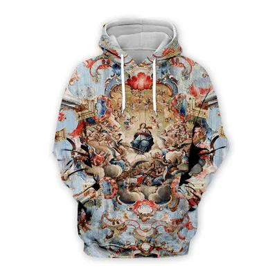 Hoodies PLstar Космос Кристиан Мессия 3D печатных Толстовка/куртка/мужские для женщин Ретро стиль Одежда Плюс Размер - Цвет: Hoodies