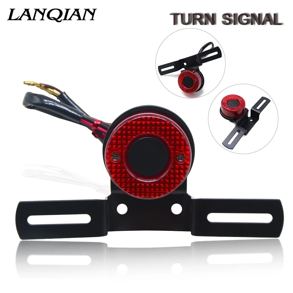 Универсальный мотоциклетный водонепроницаемый задний фонарь встроенный