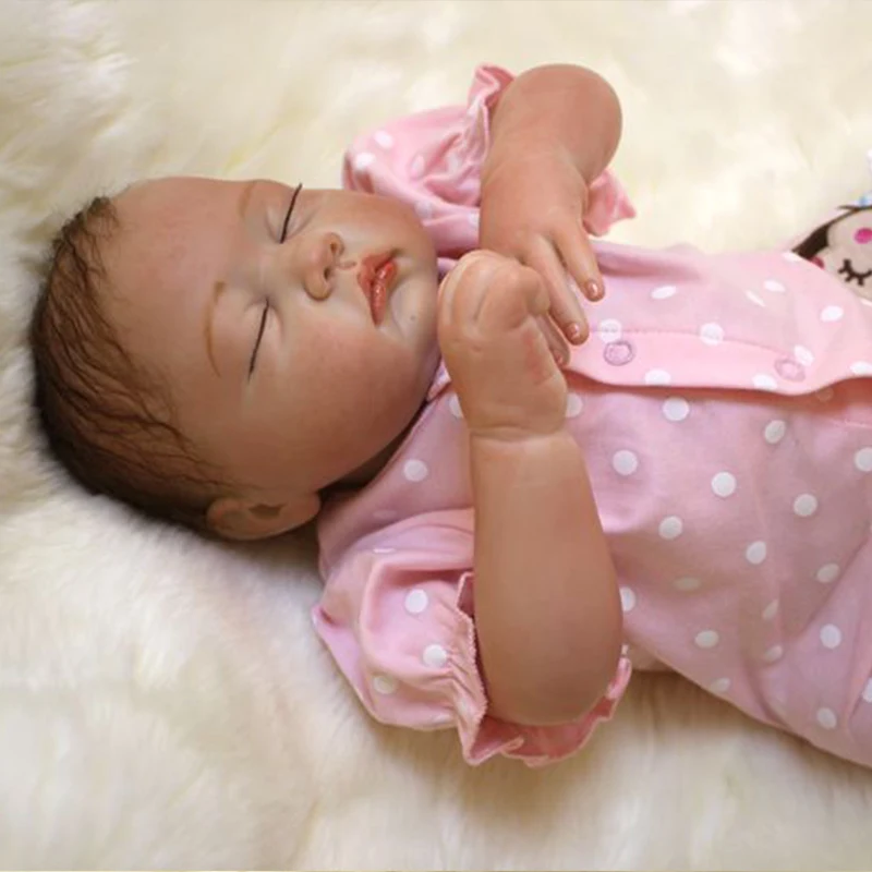 Кукла-младенец адольли 20 дюймов 50 см мягкая силиконовая игрушка для мальчиков и