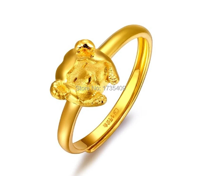 Чистое 999 твердое 24К желтое золото кольцо/Bless Коза кольцо/3 1 г|ring clarity and color|ring tapering