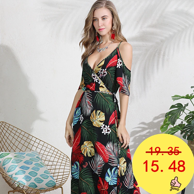 Женское длинное вечернее платье винтажный Макси-сарафан с v-образным вырезом и