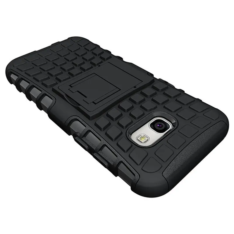 Прочный Гибридный Heavy Duty Броня Крышка для samsung Galaxy A3 2017 Мягкий силиконовый чехол