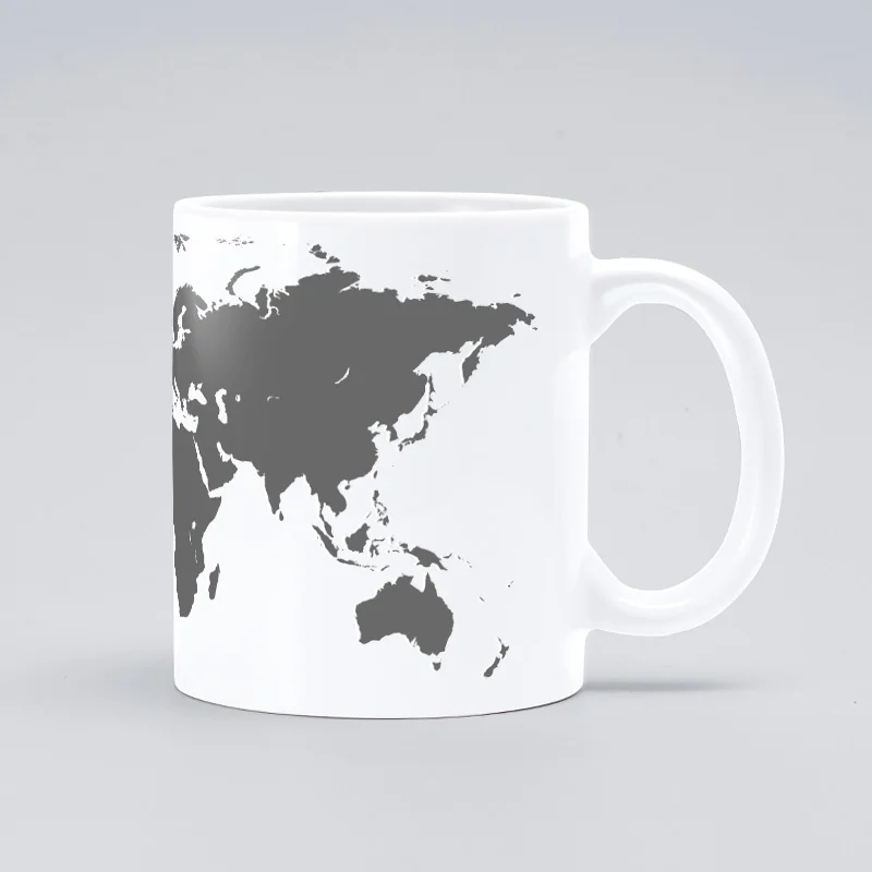 Карта мира Кружка Кофе Молоко керамика творческие DIY подарки Домашний декор