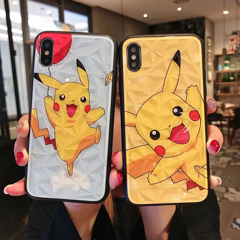 GYPHCA Алмазный Мультфильм Покемон Телефон чехол для iPhone 6 6s 7 8 Plus X XR XS Max Роскошный