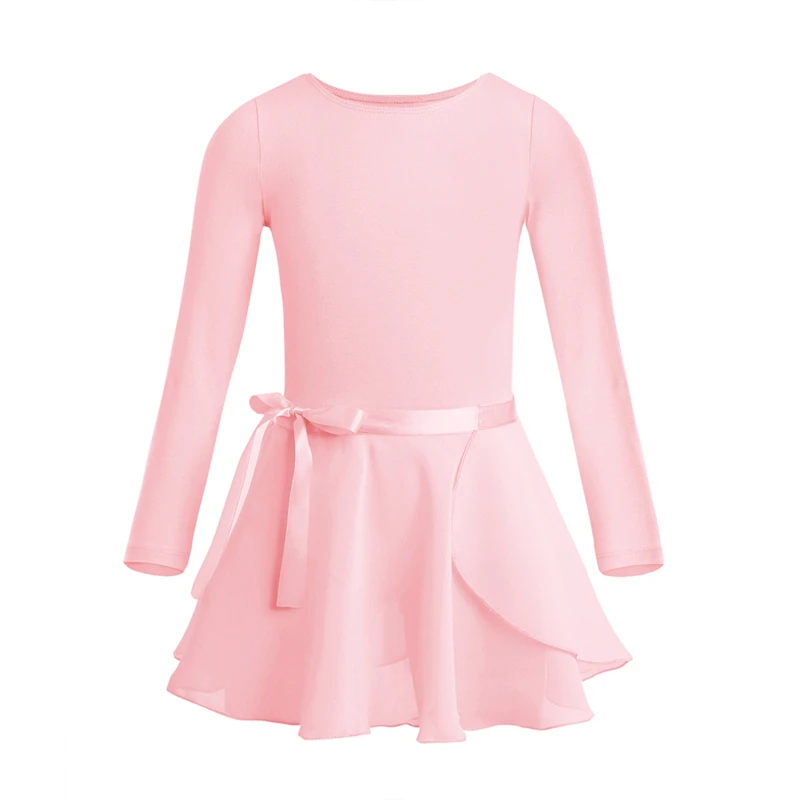 Pearl Pink Детская подростковая одежда балетная пачка костюм для танцев костюмы тренировочная одежда для занятий гимнастикой для девочек; Одежда для танцев с юбка с поясом комплект для выступлений на сцене - Цвет: Pearl Pink