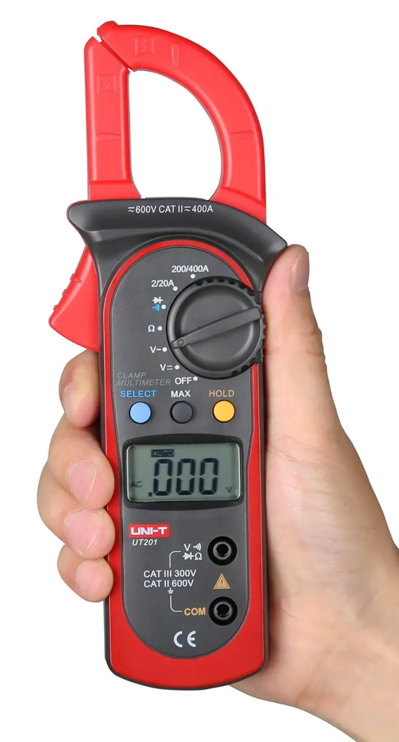 Цифровой мультиметр зажим UNI T UT201 UT202 UT202A UT203 UT204A 400 600A|Токоизмерительные клещи| |