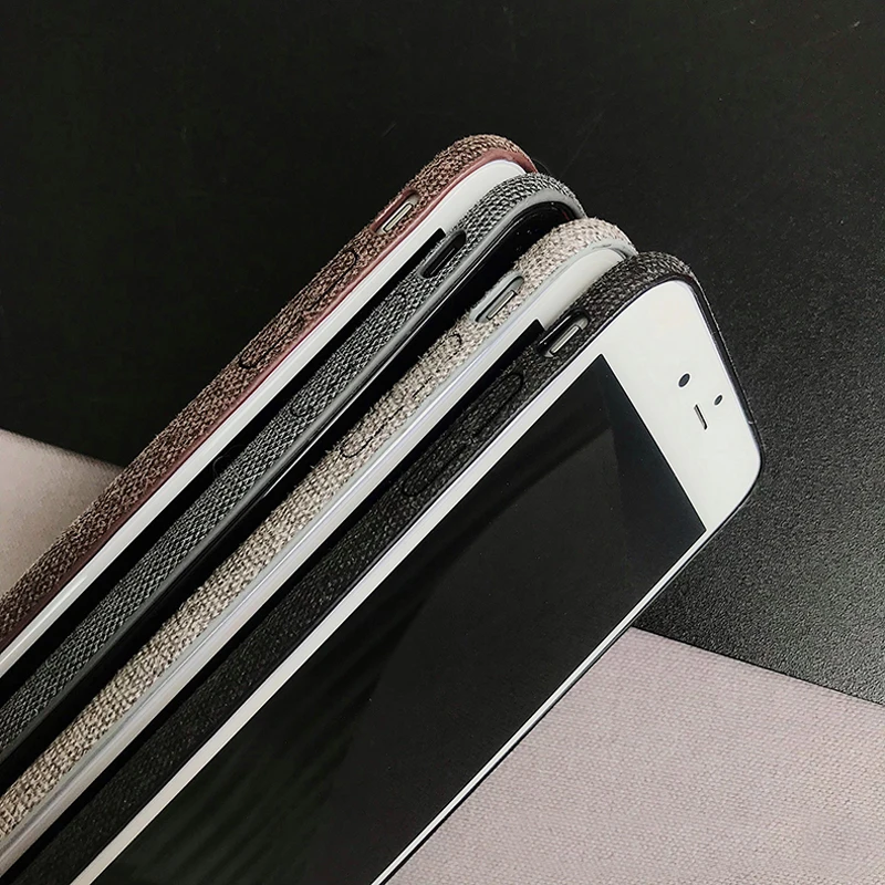 KASONPAI ультра-тонкая ткань текстура мягкий чехол для iPhone XS MAX 7 6 6S 8 Plus X XR чехол Холст сетка узор чехол для телефона s Fundas