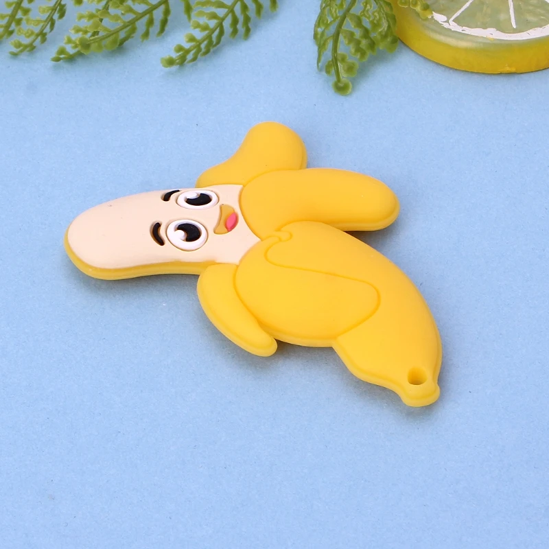 

Lovely Banana Silicone Teether Chewable Teething Toys For Baby Toddlers Infants Teether Gifts