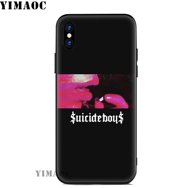 YIMAOC FTP Suicideboys Skull Soft Silicone Case for iPhone 11 Pro Xr Xs Max X or 10 8 7 6 6S Plus 5 5S SE |
