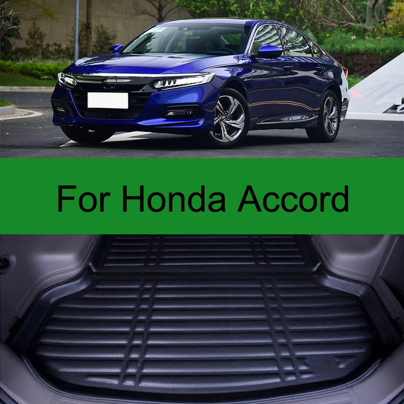 

For Honda Accord 2003-2018 1PC Car Styling Cargo Liner Car Trunk Mat Carpet Interior Floor Mats Leather Pad Auto Accessories