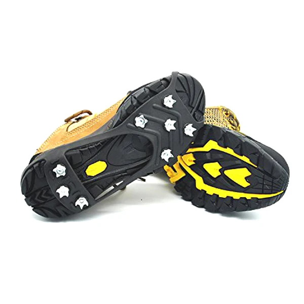 

Hot 1 Pair 8 Nails Ice Floes Gripper Shoes Snow Crampons Anti-slip Ice Gripper Hiking Cleats Spikes DO2