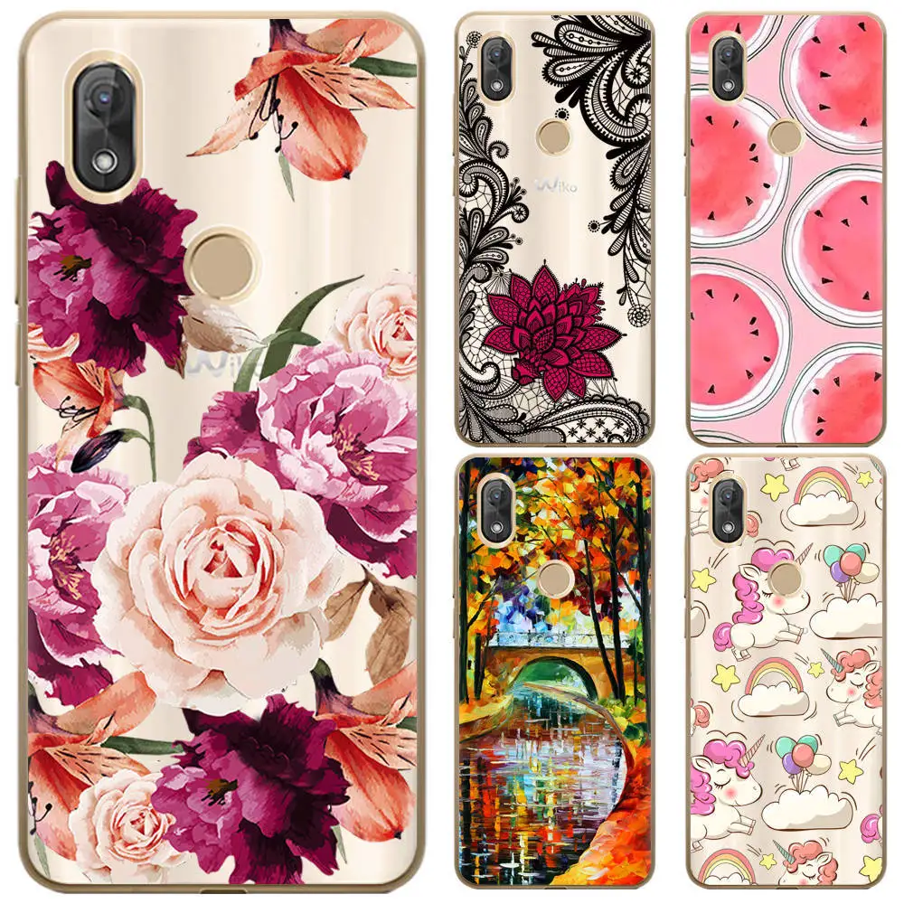 For Wiko View2 Pro Case Pudding Silicon Colorful Painted Cartoon Cover View 2 / Go /View Max Phone Capa L102 |