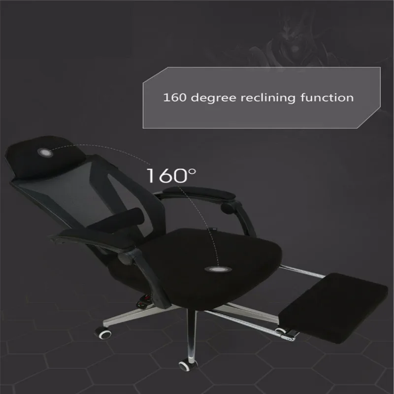 E-sports Game Chair Home Office Computer Competitive Study 160 Degree Reclining Lift High Back Silla Footrest | Мебель