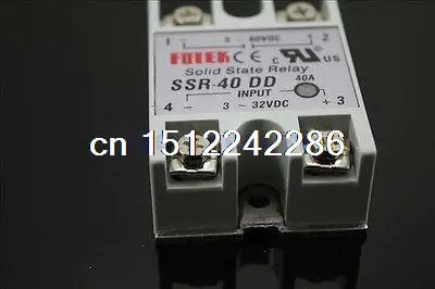 1pcs Soild State Relay SSR-40 DD DC-DC 40A 3-32VDC/5-60VDC | Обустройство дома