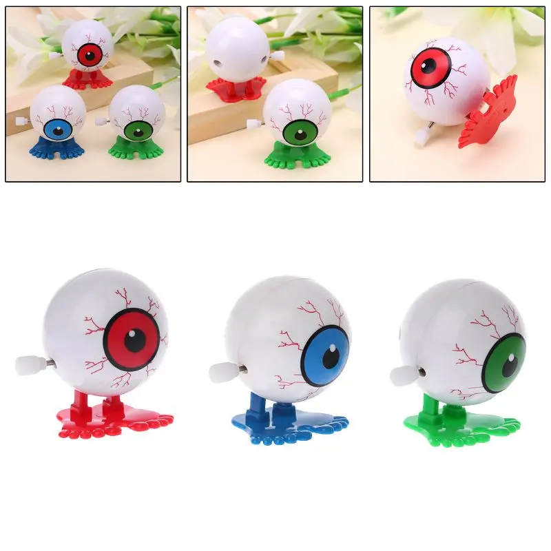 

2pcs Halloween wind upToy Prank Game Supply Clockwork Jumping Eyeball