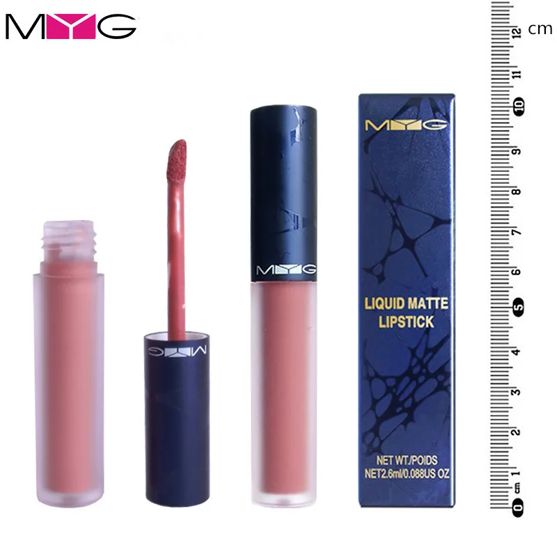 MYG блеск для губ Матовая жидкая губная помада матовый Макияж макияж | Красота и