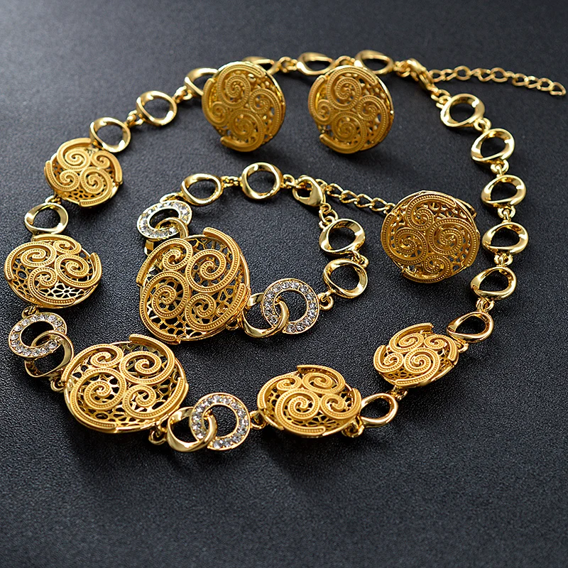 Sunny Jewelry этнические круглые свадебные комплекты ювелирных изделий ожерелье