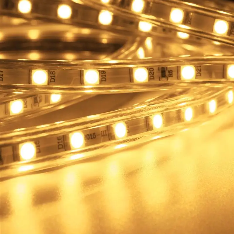 5/6/7/8/9/10/11/12/13/14/15/20 м Водонепроницаемый RGB 5050 SMD 60 светодиодов/м Гибкие светодиодные ленты веревки полосы светильник вечерние сад 220V