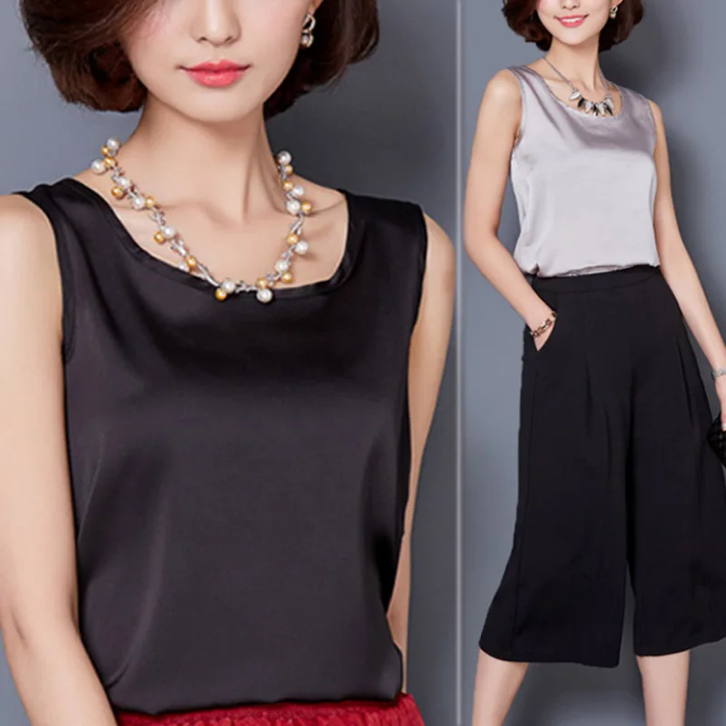 Лето 2018 женские топы на бретельках тонкий жилет без рукавов тонкие однотонные