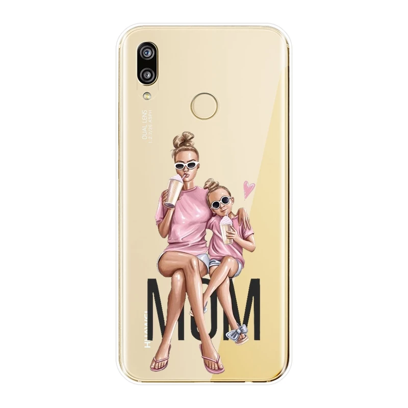 No.8 Чехол для девочки, ребенка, женщины, мамы, для huawei P20 Lite Pro P9 P10 P Smart Plus P8 P9 Lite Mini, Мягкая силиконовая задняя крышка, чехол для телефона - Цвет: No.8