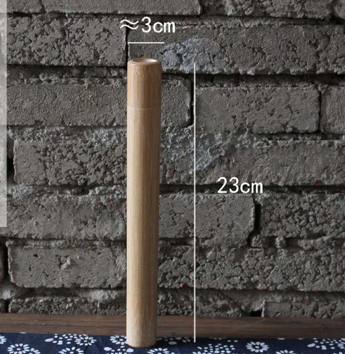 3cmx23cm 10 шт Экологичные бамбуковые трубочки, подгонянные трубки для таблеток, маленькие сладкие бамбуковые контейнеры для drumenvironment, держатель для подарочного наполнителя - Цвет: 3cmx23cm