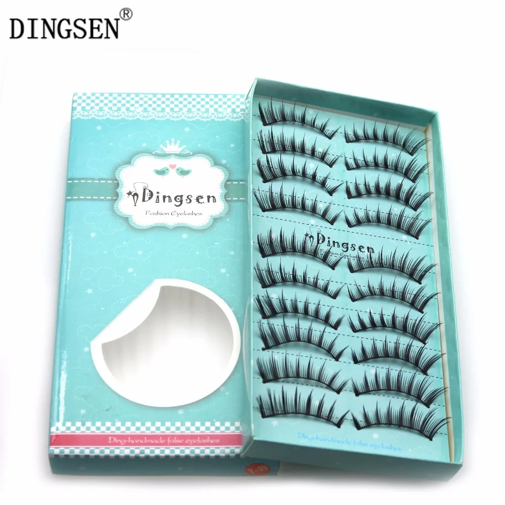DINGSEN 50 пар lashes Natural Длинные Накладные ресницы тонкие наращивание ресниц макияж