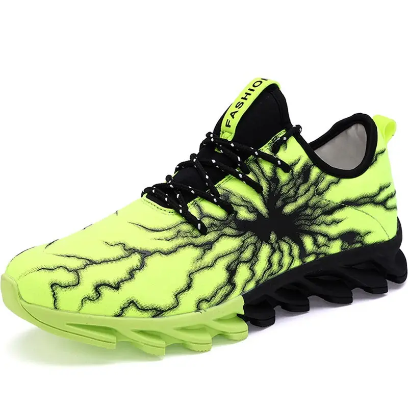 green Hundunsnake/Летняя обувь; Chaussure Homme; уличная Мужская обувь для бега; спортивные женские кроссовки; Мужская Спортивная обувь; прогулочная Белая обувь для спортзала; мужские A-187 - Цвет: green