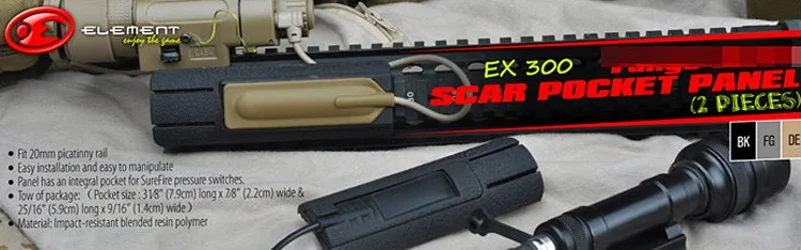 Element Airsoft 4,12" ITI TD шрам карманная панель рельсовая крышка дистанционный переключатель Pad Охотничий Тактический Пистолет Аксессуары EX300