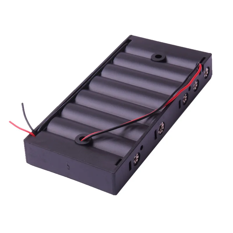 Glyduino мульти-слот AA Размер 8 Зажим для батареи жесткий базовый Чехол Держатель с