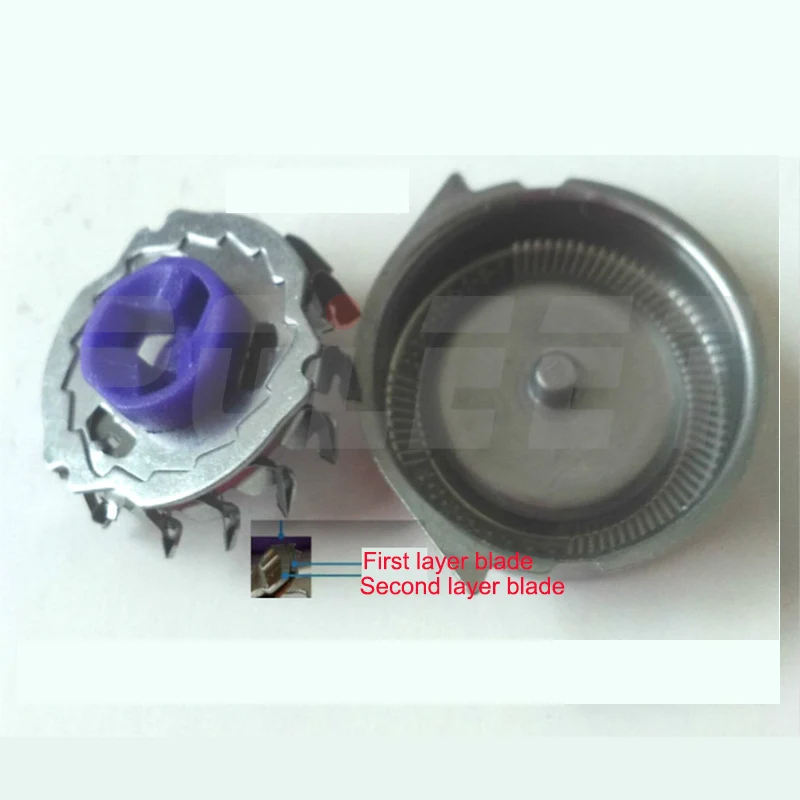 Poleet 2 комплекта сменная двухслойная головка для бритвы HQ8 Philips лезвие PT870 AT890 HQ7760