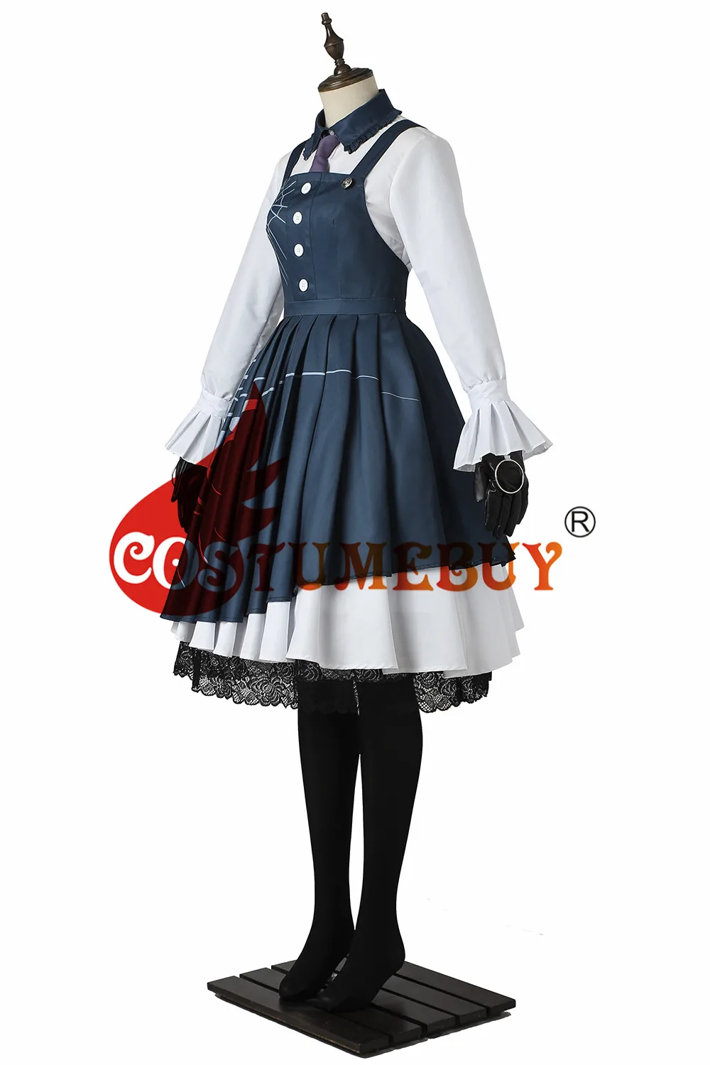Costumebuy игры Danganronpa V3: убийство Harmony kirumi Tojo Косплэй костюм для взрослых девочек Для женщин костюм горничной для Хэллоуин платье все размеры L920