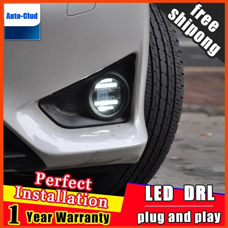 

Car-styling LED fog light for Lexus IS 2013-2014 LED Fog lamp with lens and LED daytime running ligh for car 2 function