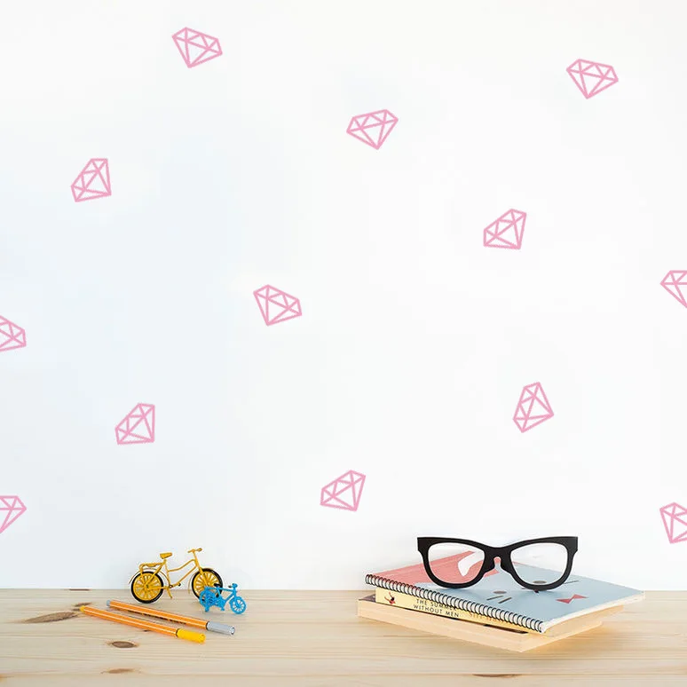 Художественные DIY настенные наклейки с бриллиантами для домашнего декора