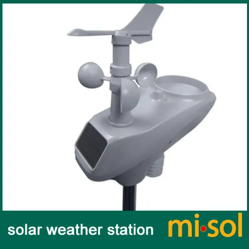 Метеостанция misol / WIFI с датчиком на солнечной батарее беспроводная загрузка