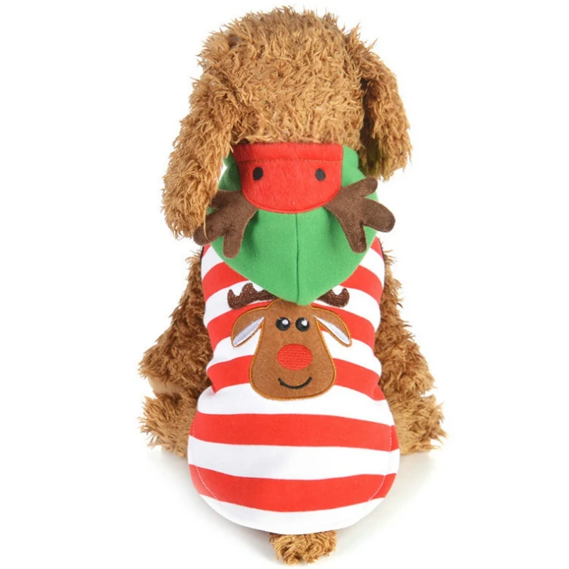 Одежда для собак зимняя одежда кошек Комбинезоны щенков Рождественское