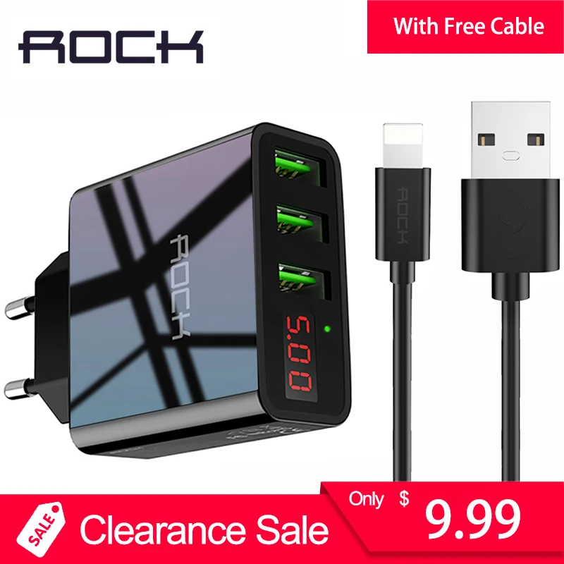 3 с usb-портом, светодиодная дисплей USB зарядное устройство рок ЕС Портативный Путешествия зарядки для Vivo стены Desktop тире тройной разъем с Бесплатный п